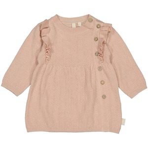 LEVV - Newborn - Jurk - 100% Katoen - Met Ruches en Knoopsluiting