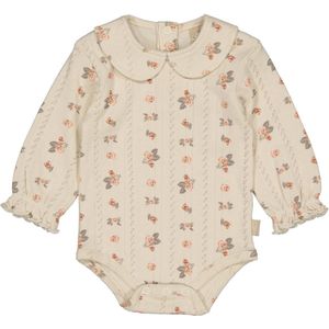 LEVV - Newborn - Romper - Bloemenprint - Lange Mouwen - 100% Katoen