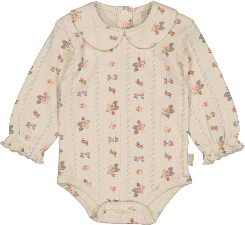 LEVV - Newborn - Romper - Bloemenprint - Lange Mouwen - 100% Katoen