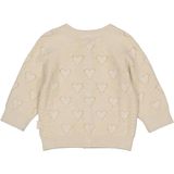 LEVV Newborn cardigan beige gebreid