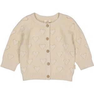 LEVV Newborn cardigan beige gebreid