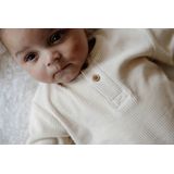 LEVV - Newborn - Longsleeve - Beige - Rib Gebreid