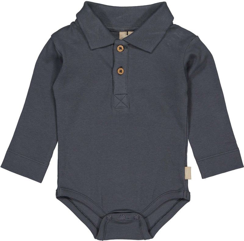 LEVV - Newborn Romper - Zacht Katoen - Lange Mouwen - Polo Kraag