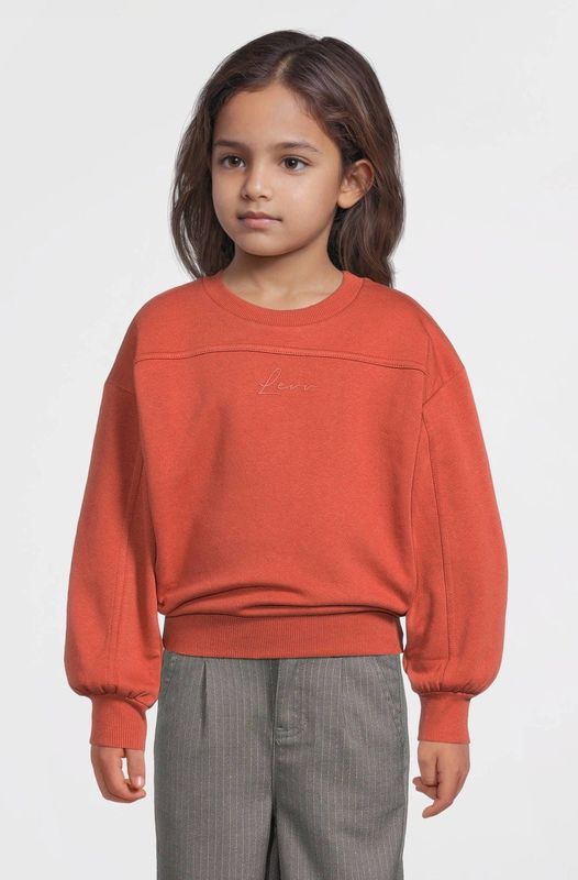 LEVV - TANJA - Sweater - Katoen en Polyester - Ronde Hals - Ballonmouwen