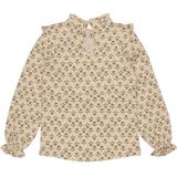 LEVV - Little Top - Katoen - Met Knoopsluiting - Rechte Mouwen - Opstaande Kraag