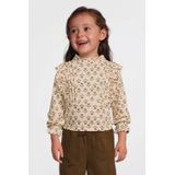 LEVV - Little Top - Katoen - Met Knoopsluiting - Rechte Mouwen - Opstaande Kraag