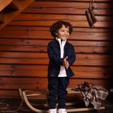 LEVV - Little - Casual Broek - Donkerblauw - Regular Pasvorm