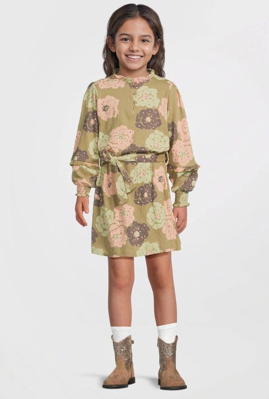 Quapi - Blousejurk - Met Opstaande Kraag - Lange Mouwen