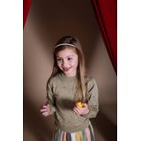 Quapi - HESTER - Gebreide Trui - Kaki - 100% Katoen