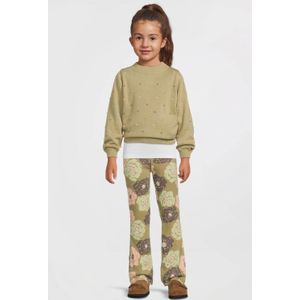 Quapi - HESTER - Gebreide Trui - Kaki - 100% Katoen