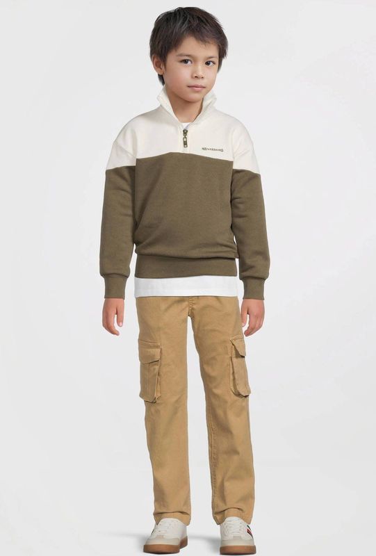 Quapi - Sweater - Groen - Regular Fit - Lange Mouwen