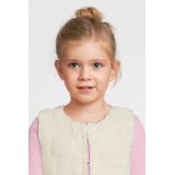 Quapi - HELEEN - Gilet - Ecru - Mouwloos - Teddy