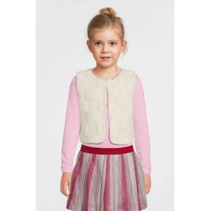 Quapi - HELEEN - Gilet - Ecru - Mouwloos - Teddy
