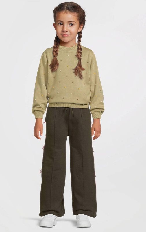 Quapi - HIEKE - Casual Broek - Zwart - Regular Pasvorm