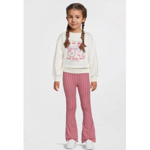 Quapi - HINTE - Flared Broek - Rood - Regular Fit