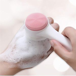 Narimano® Diepe Reiniging 2 in 1 Wassen Gezicht - Brush Krimpen Poriën Facial Manuele - Massage Apparaat Huid Lift Beauty - Tool gezichtsreiniging Borstel