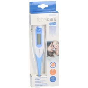 Narimano® Digitale koortsthermometer voor baby's, kinderen en volwassenen, oraal, axillair of rectaal, waterdicht met koortsalarm