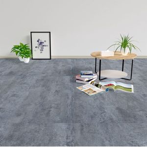 The Living Store Vloerplanken 20 st zelfklevend 1,86 m² PVC grijs marmerpatroon - Zelfklevende Pvc Vloeren - Vinyl Vloerplanken - Grijze Vloer - Marmeren Vloer - Pvc Vloer Leggen