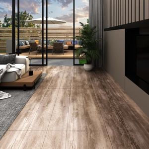 The Living Store Vloerplanken zelfklevend 5,21 m² 2 mm PVC woodwash - Pvc Vloeren - Pvc Vloerplanken - Zelfklevende Vloerplanken - Houten Look Vloeren - Waterdichte Vloeren