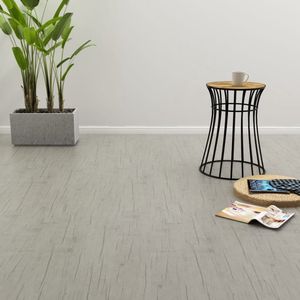 vidaXL Pvc Vloerplanken - Pvc Vloeren - Vloerplanken zelfklevend 4,46 m² 3 mm PVC washed eiken - Washe Eiken Vloer - Laminaat Look - Self Adhesive Flooring