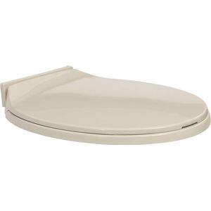 The Living Store Toiletbril soft-close ovaal abrikooskleurig - Toiletbril - Wc-bril - Abrikoos - Zacht Dichtend - Polypropyleen
