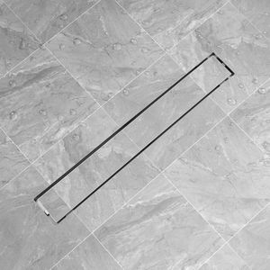 The Living Store Doucheputje rechthoekig roestvrij staal 830x140 mm - Doucheputje - Doucheafvoer - Roestvrij Staal - Rechte Vorm - Inbouw Doucheputje