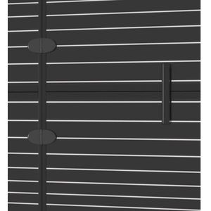 The Living Store Inklapbare Douchewand - 100x140 cm - ESG - Transparant/Zwart