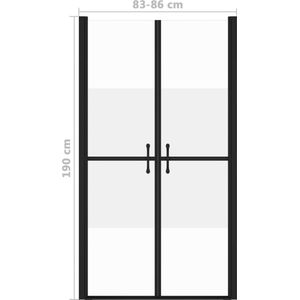 Duschtür Halb Matt esg (83-86)x190 cm - Duschkabinen & -türen - The Living Store