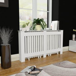 The Living Store Radiatorombouw - MDF - 152 x 19 x 81 cm - wit