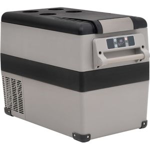 The Living Store Draagbare Koelbox - Zwart/Grijs - 55 L - EfficiÃ«nte Koeling - Dubbele Modus - Bescherming Autoaccu - Anti-trillingsfunctie - Draagbaar Ontwerp - LED-aanraakbediening