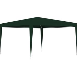 vidaXL Vierkante Partytent - Partytent - Partytent professioneel 90 g/m² 4x4 m groen - Tuinfestival - Buitenterrein - Eventlocatie
