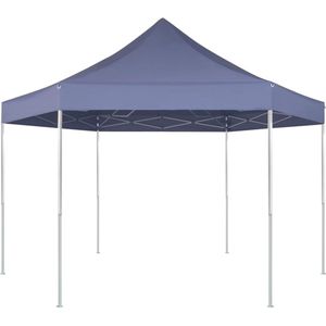 The Living Store Pop-up partytent - 3.6x3.1x3.02m - inklapbaar - donkerblauw - stevige constructie