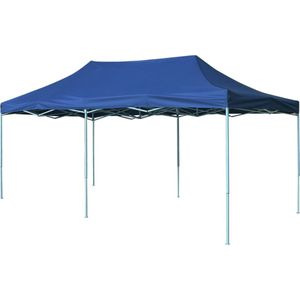 The Living Store Pop-up Partytent - Blauw - 580x291x315 cm - Waterbestendig en UV-bestendig