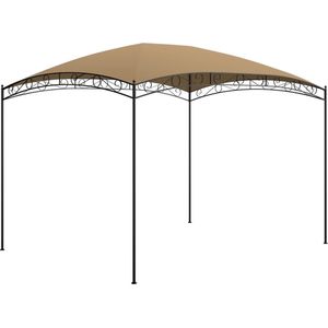 The Living Store Prieel 180 g/m² 3x4x2,65 m taupe - Tuin Prijzel - Tuinveranda - Party Tent - Outdoor Lounge - Parasol