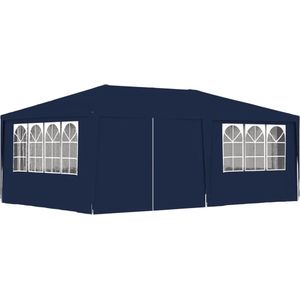 The Living Store Feesttent 4x6m - Blauw - Uv- en waterbestendig