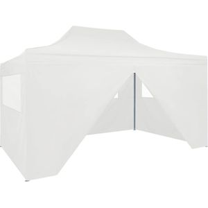 The Living Store Inklapbare tent Partytent - 291x431x315 cm - waterdicht en uv-bestendig