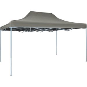 The Living Store Tent pop-up inklapbaar 3x4-5 m antraciet - Tuinprieel