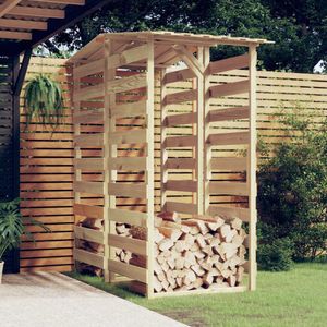 The Living Store Pergola's met dak 2 st 100x90x200 cm geïmpregneerd grenenhout - Tuin Pergula - Veranda - Overkapping - Houten Pergola - Pergola Kopen