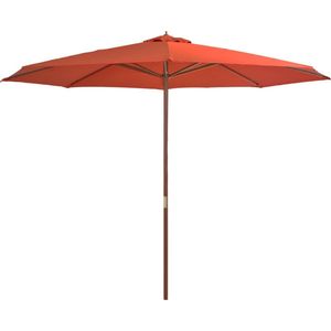 The Living Store Parasol - Luxe - Terracotta - 350 x 256 cm - UV-beschermend