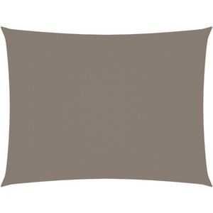 The Living Store Zonnezeil Zonwering - 5 x 6 m - PU-gecoat oxford - Taupe
