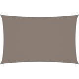 The Living Store Zonnezeil - Oxford Stof - 3 x 6 m - Taupe - Waterbestendig