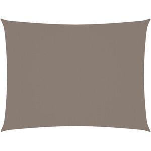 The Living Store Zonnezeil - Rechthoekig - 3 x 4.5 m - Taupe - PU-gecoat oxford stof
