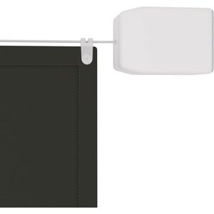 The Living Store Luifel verticaal 180x1000 cm oxford stof antracietkleurig - Balkon Privacy - BalkonScherm - Buitenleven - Zonwering - Windbescherming