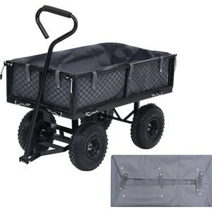 The Living Store Wagon Liner - Donkergrijs - 81 x 41 x 21 cm - Weerbestendig - Polyester