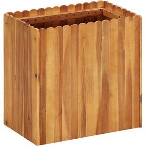 The Living Store Houten Kweekbak - 50 x 30 x 50 cm - natuurlijke houtkleur - massief acaciahout