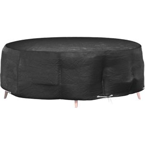 The Living Store Tuinmeubelhoes eilandlounge 10 oogjes rond Ø 236x67 cm - Tuin Loungehoes - Eiland Lounge Cover - Buiten Meubel Hoes - Water Bestendige Hoes - Uv Bestendige Hoes