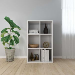 The Living Store Boekenkast - 66 x 30 x 97.8 cm - Bewerkt hout