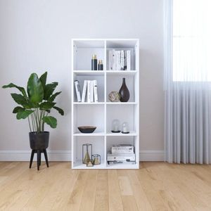 The Living Store Boekenkast - klassiek - meubels - Afmeting- 66 x 30 x 130 cm - Kleur- wit