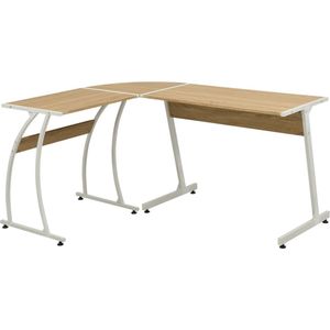 The Living Store Hoekbureau - Bureau - 152 x 117 x 74 cm - Eiken