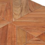 The Living Store Eettafel Industriële Look - Massief Acacia- en Mangohout - 140 x 70 x 76 cm - Handgemaakt